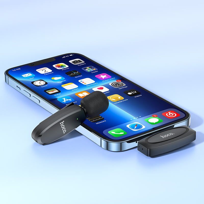 Hoco L15 Crystal Wireless microphone Black Hoco L15 Crystal Wireless microphone Black