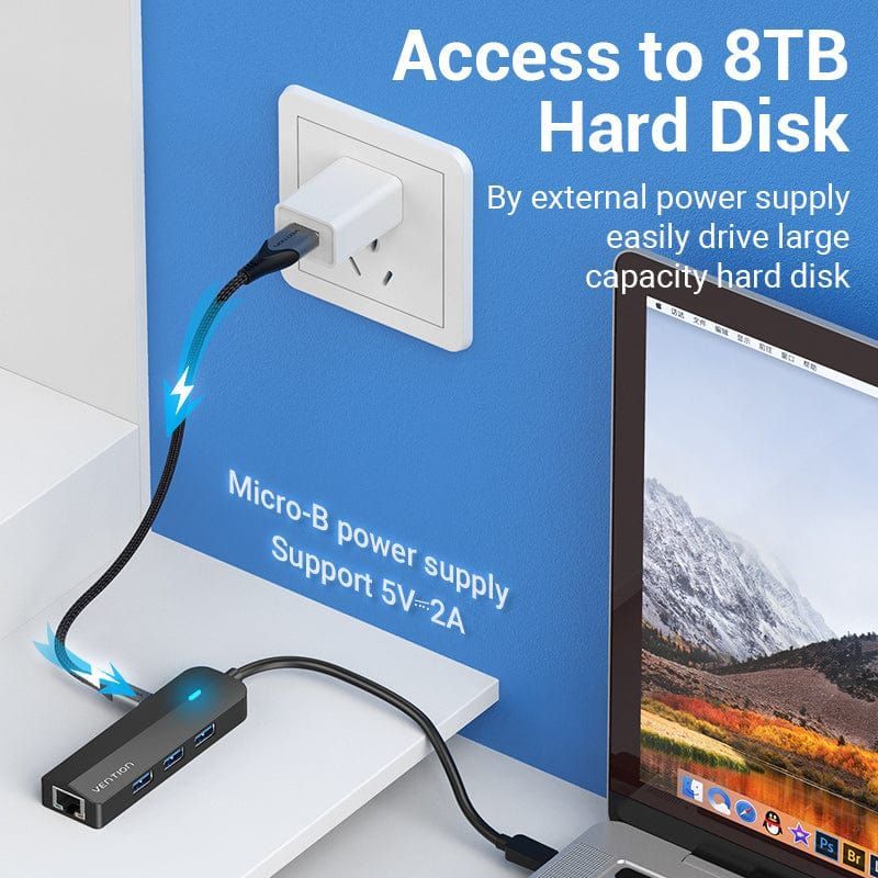 Vention TGPBB USB3.0 Type-C Gigabit LAN adapter