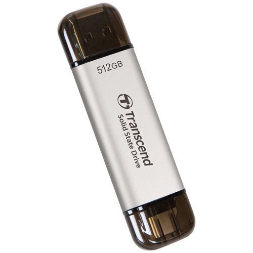 Transcend 512GB USB3.0/USB Type-C ESD310C Silver Transcend 512GB USB3.0/USB Type-C ESD310C Silver