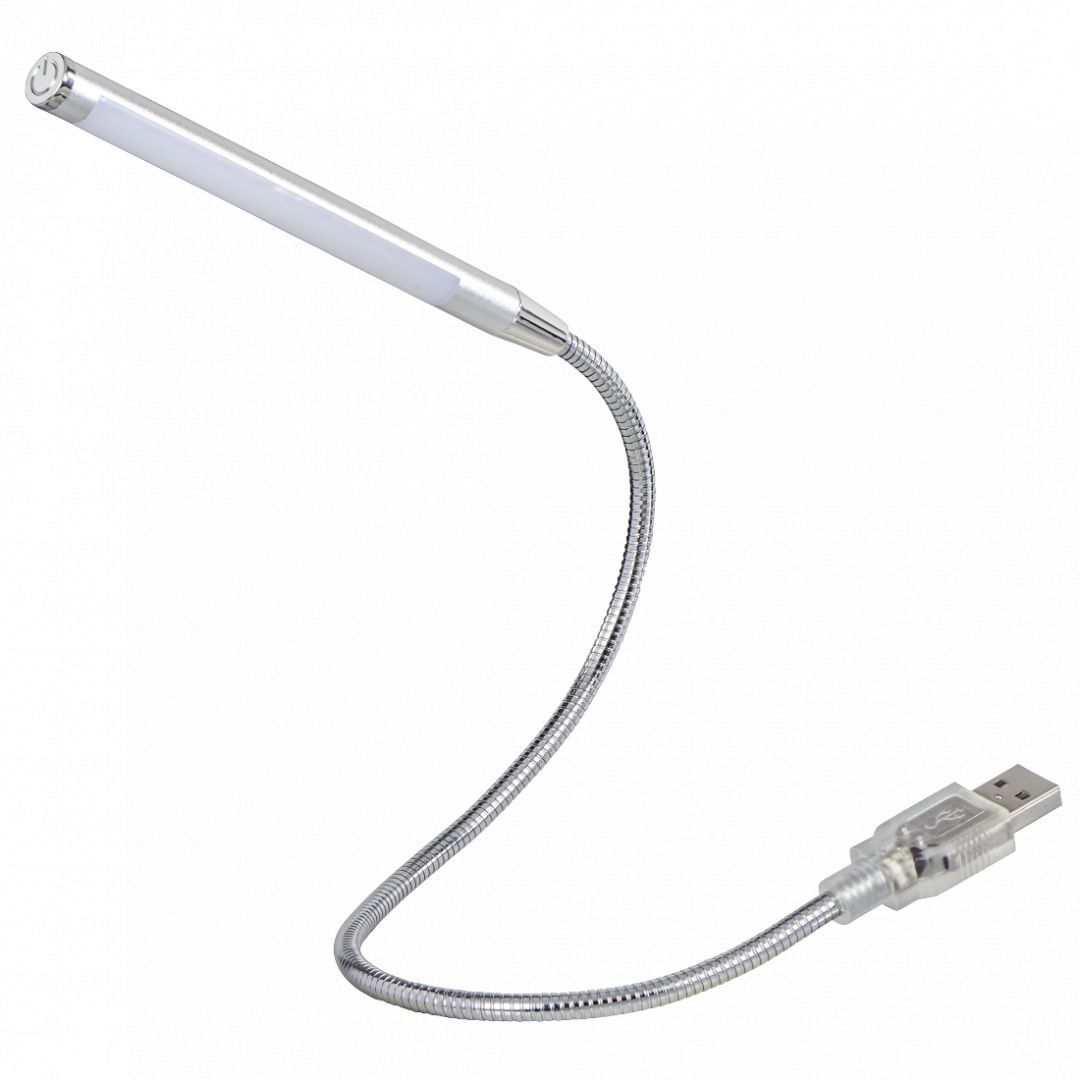Hama Swan Neck Notebook Light with 10 LEDs Dimmable Touch Sensor Silver Hama Swan Neck Notebook Light with 10 LEDs Dimmable Touch Sensor Silver