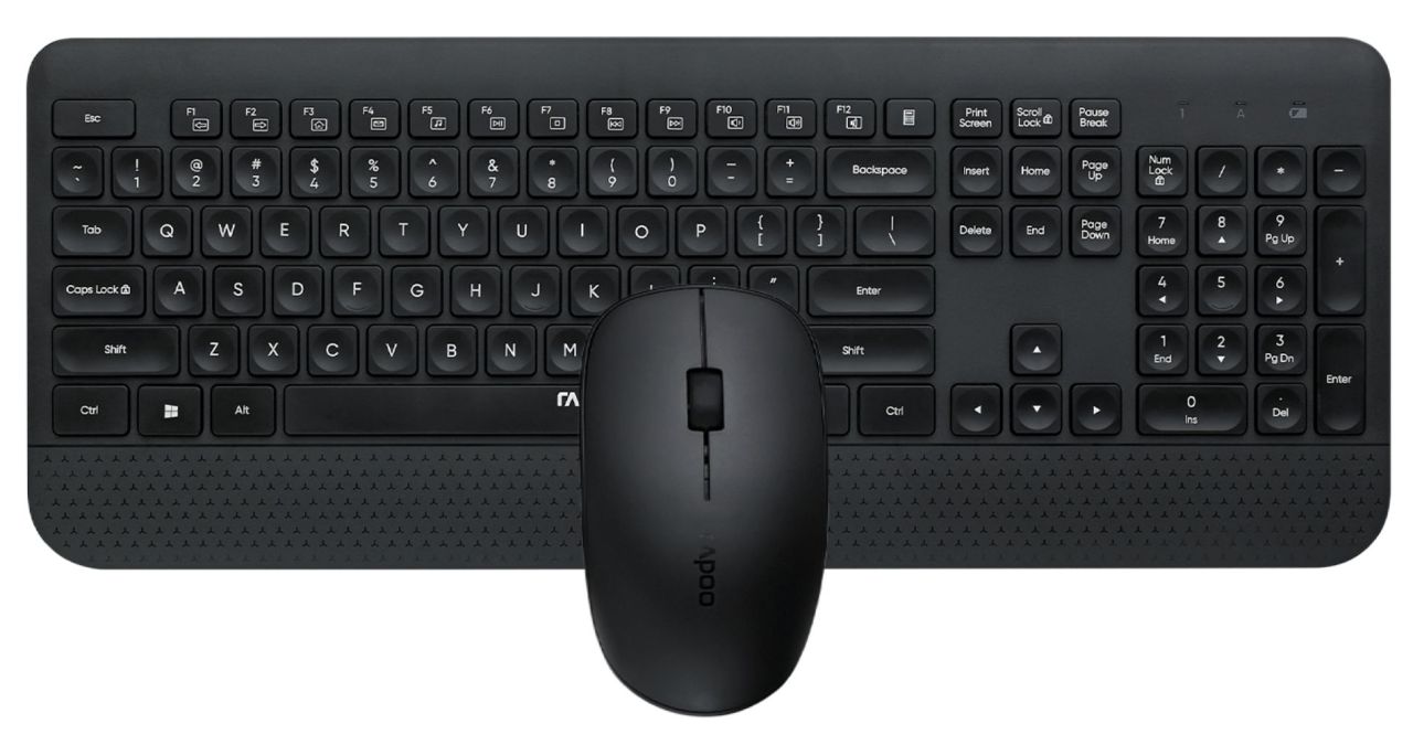 Rapoo X3500 Wireless Keyboard & Optical Mouse Black HU Rapoo X3500 Wireless Keyboard & Optical Mouse Black HU
