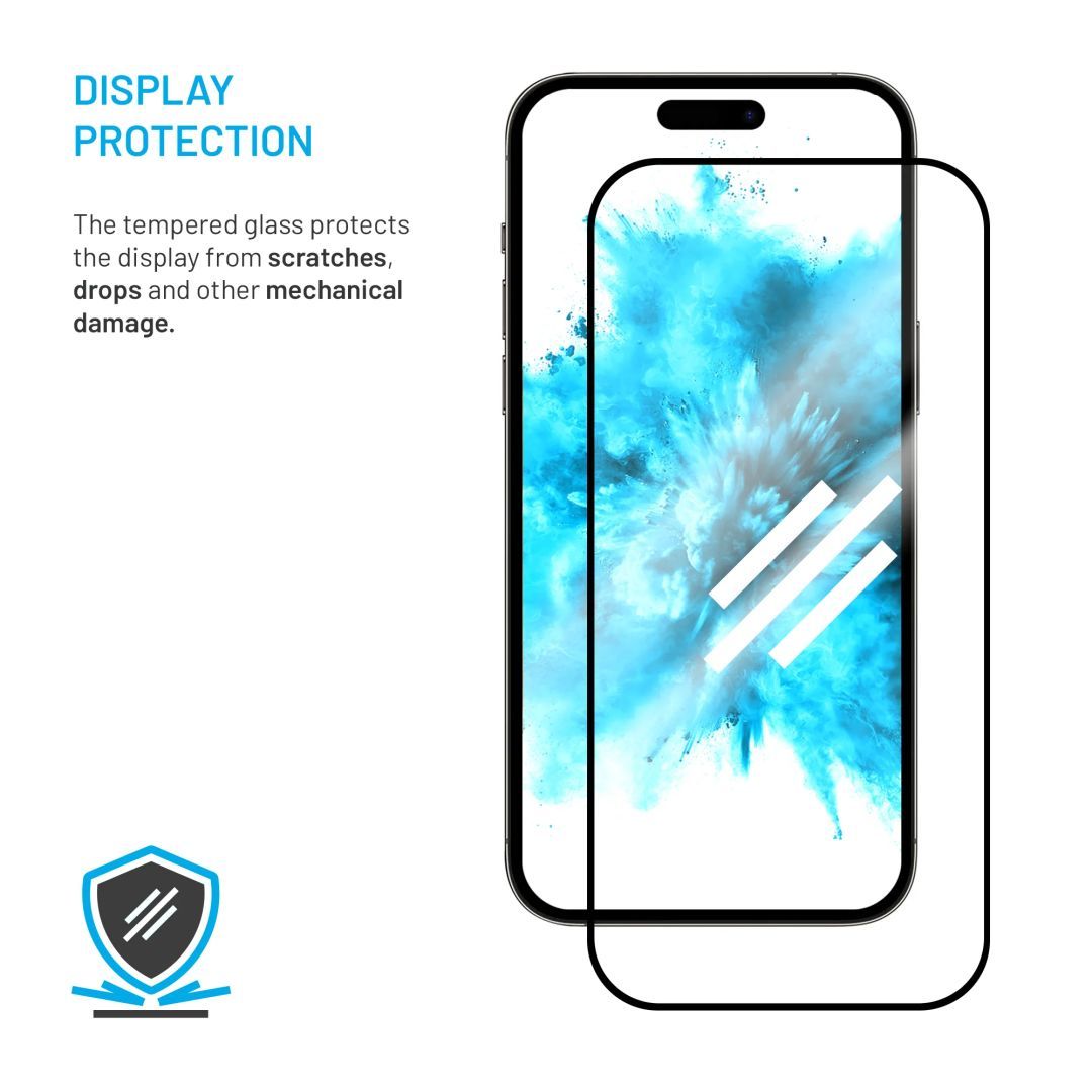 FIXED teljes képernyőt védő 2,5D edzett üveg Samsung Galaxy A06s készülékhez, fekete