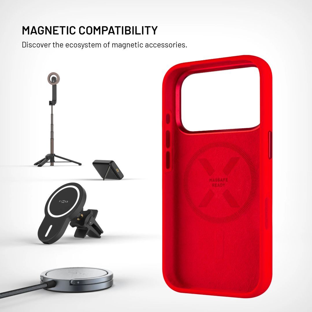 FIXED MagFlow tok Samsung Galaxy S26 Ultra készülékhez, piros