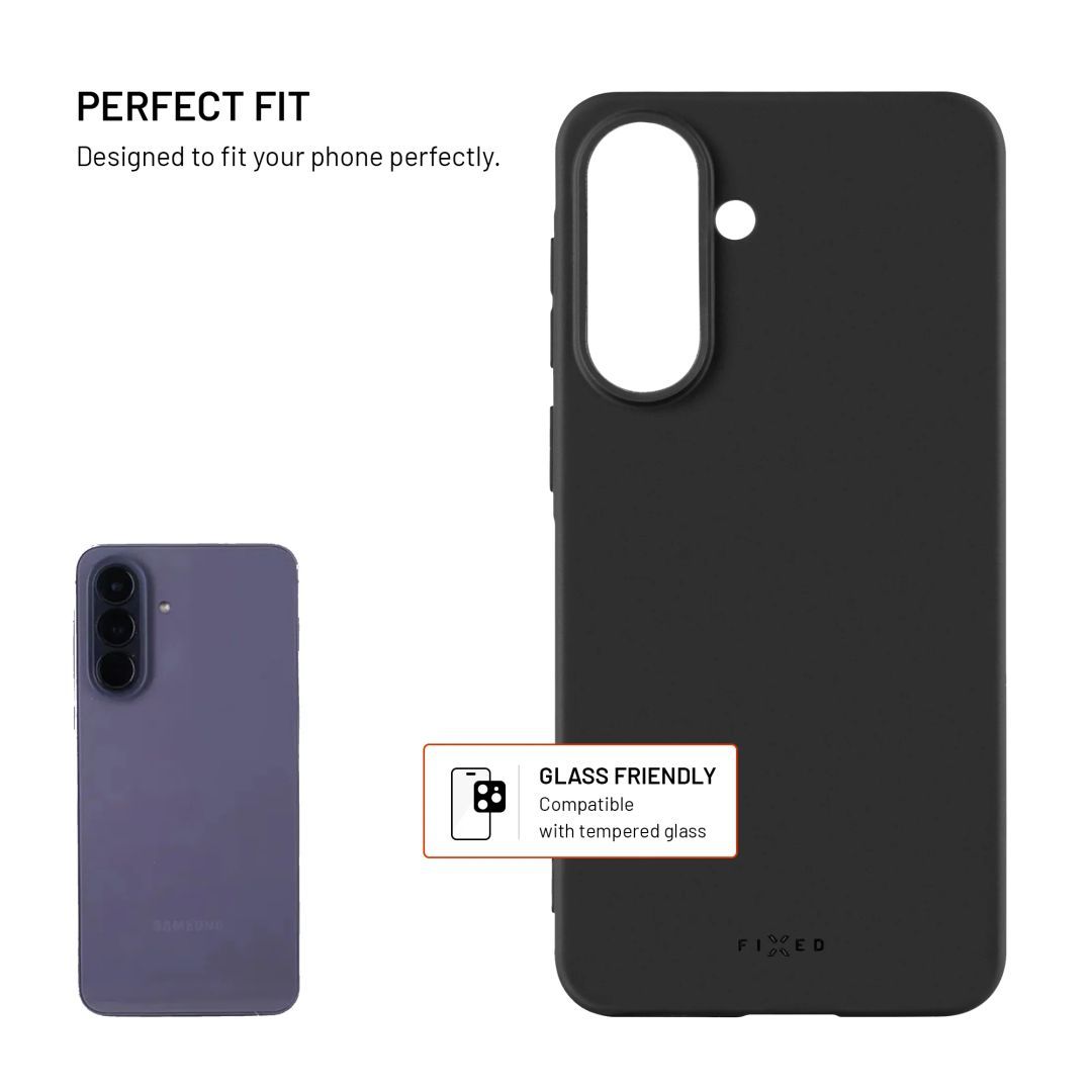 FIXED Story hátlap Samsung Galaxy A57 5G készülékhez, fekete