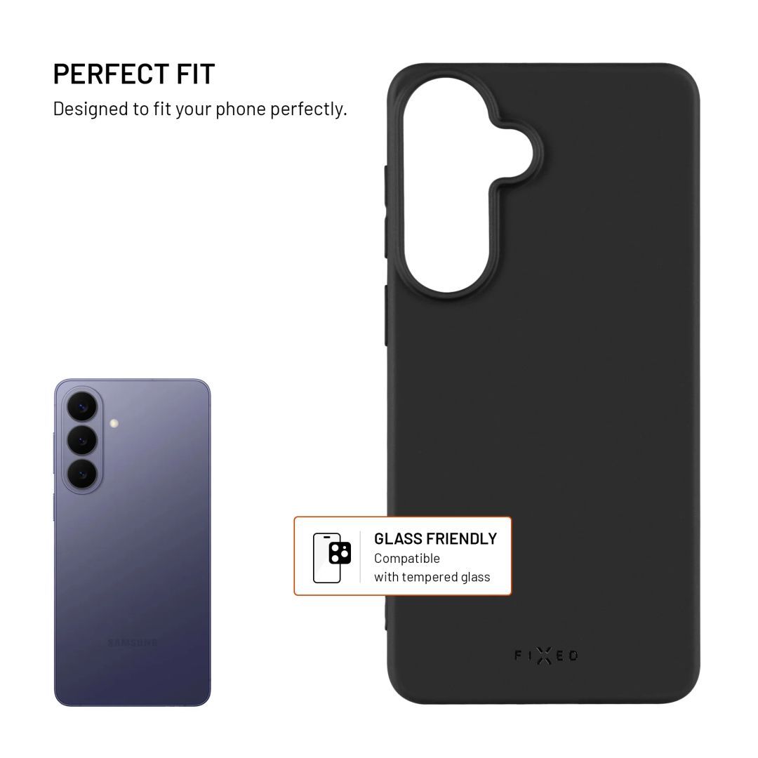 FIXED Story hátlap Samsung Galaxy S26+ készülékhez, fekete