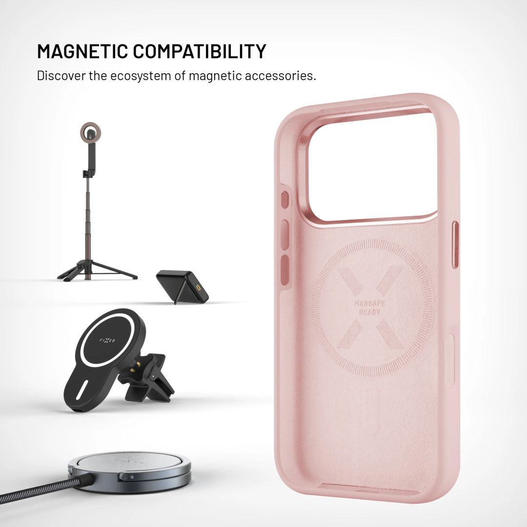 FIXED MagFlow tok Samsung Galaxy S26 Ultra készülékhez, rózsaszín