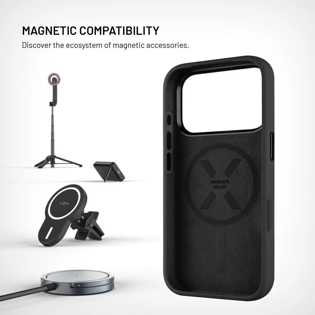 FIXED MagFlow tok Samsung Galaxy S26+ készülékhez, fekete