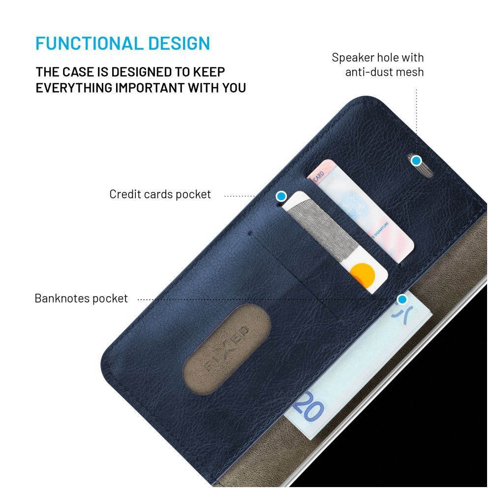 FIXED Opus oldalra nyíló telefontok Samsung Galaxy A17 4G/5G, kék