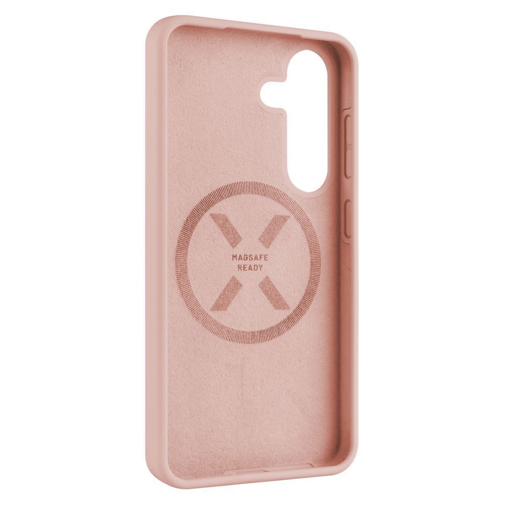 FIXED MagFlow telefontok Samsung Galaxy S25-höz, rózsaszín