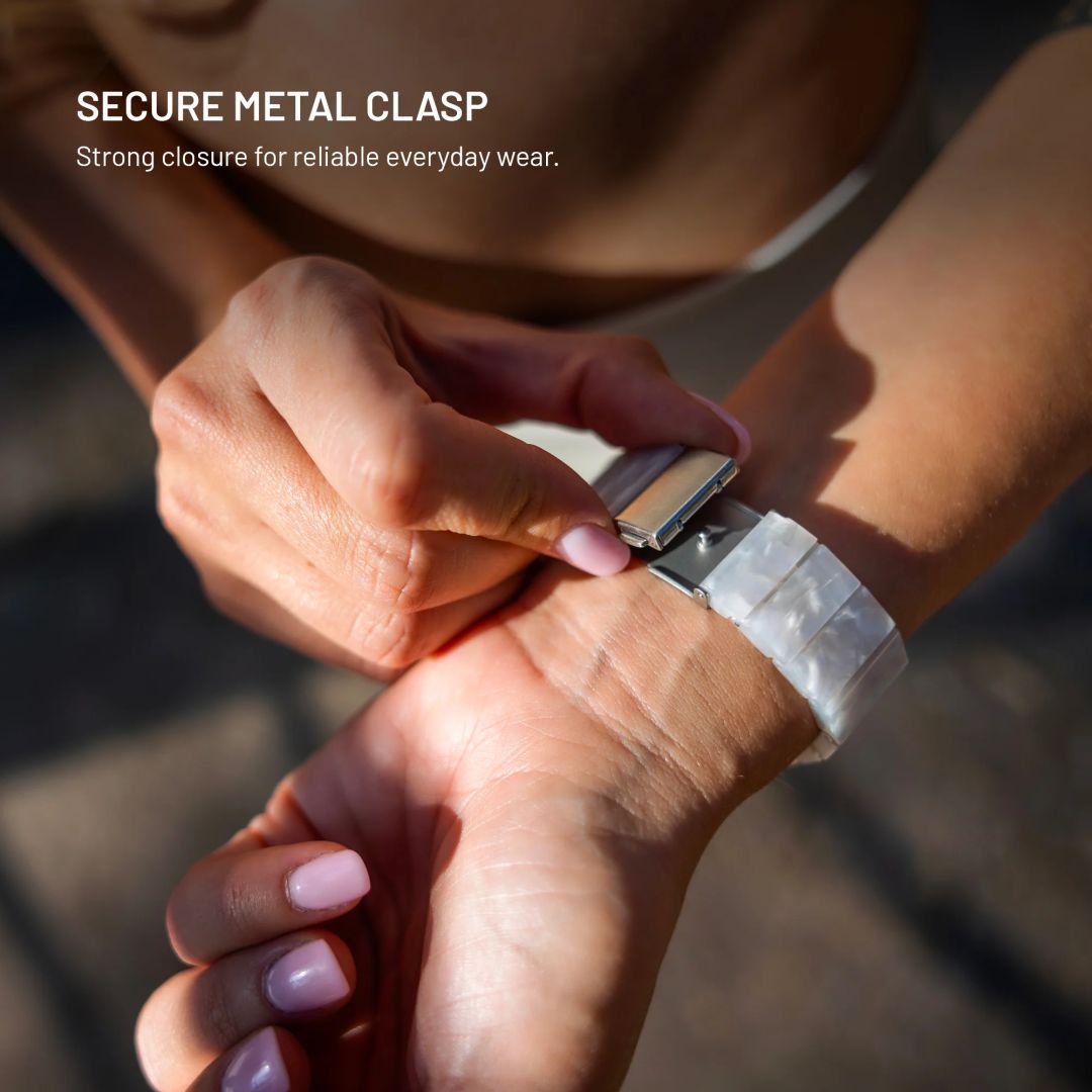 FIXED Műbőr szíj Apple Watch 44/45/46/49mm okosórához, fekete