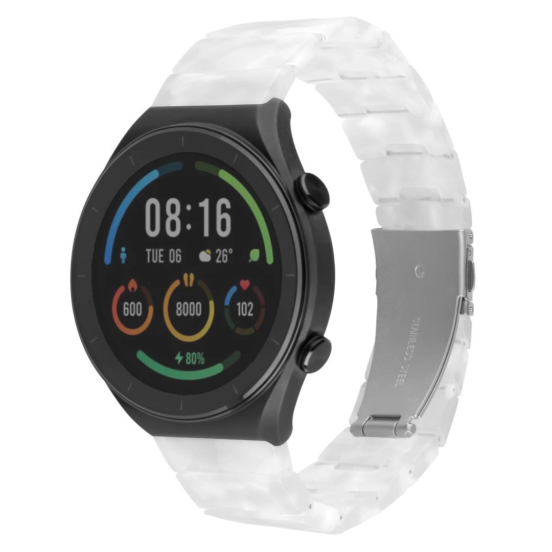 FIXED Műbőr szíj Quick Release 18mm okosórához fehér