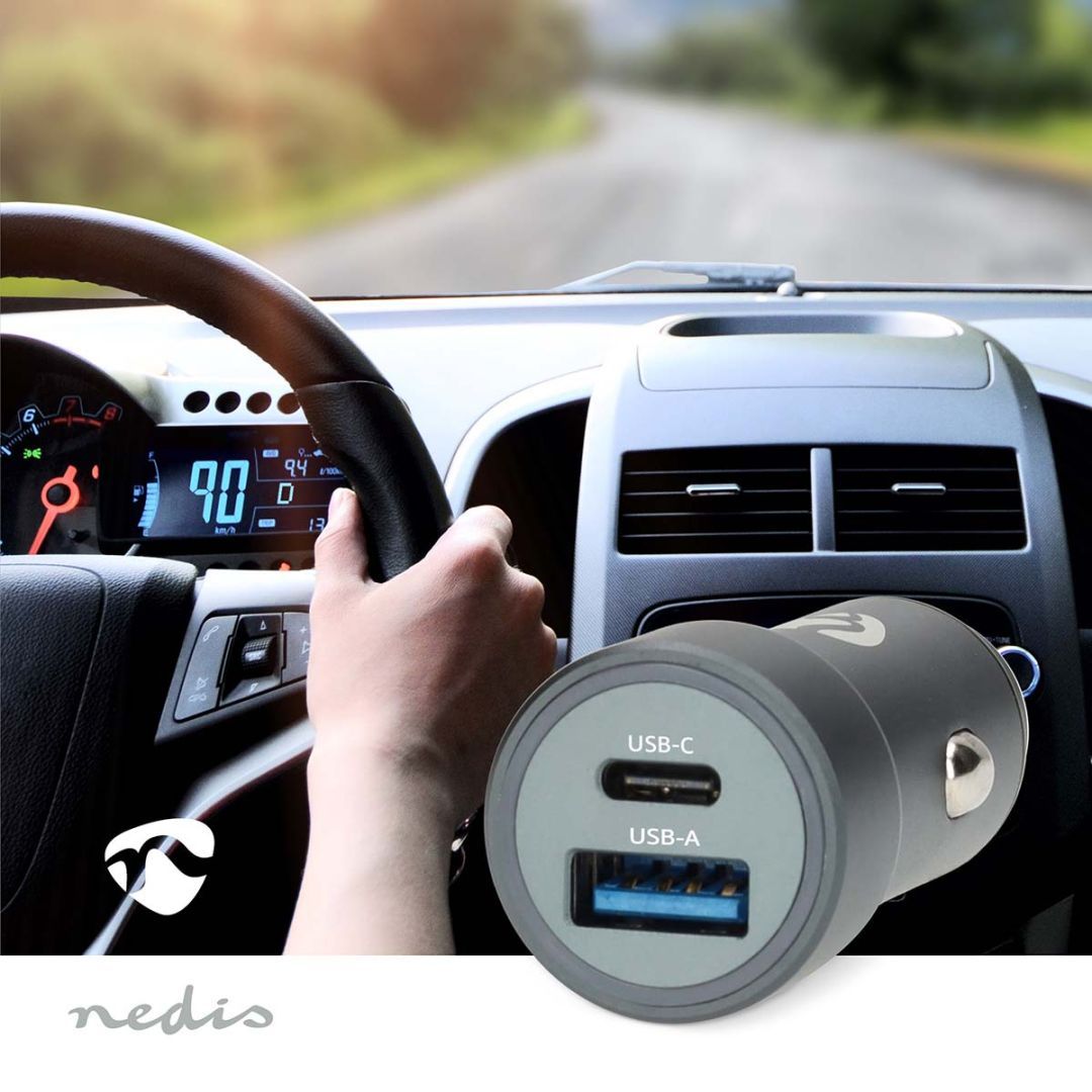 Nedis Car Charger 48W Black Nedis Car Charger 48W Black