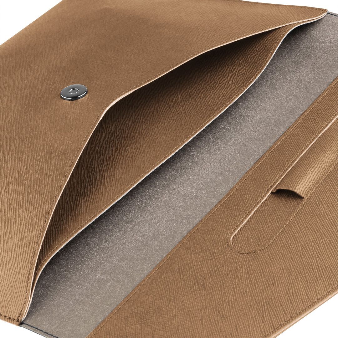 FIXED kézi táska laptophoz és tablethez 13", kávé