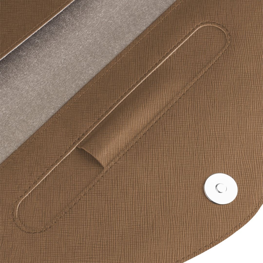 FIXED kézi táska laptophoz és tablethez 13", kávé