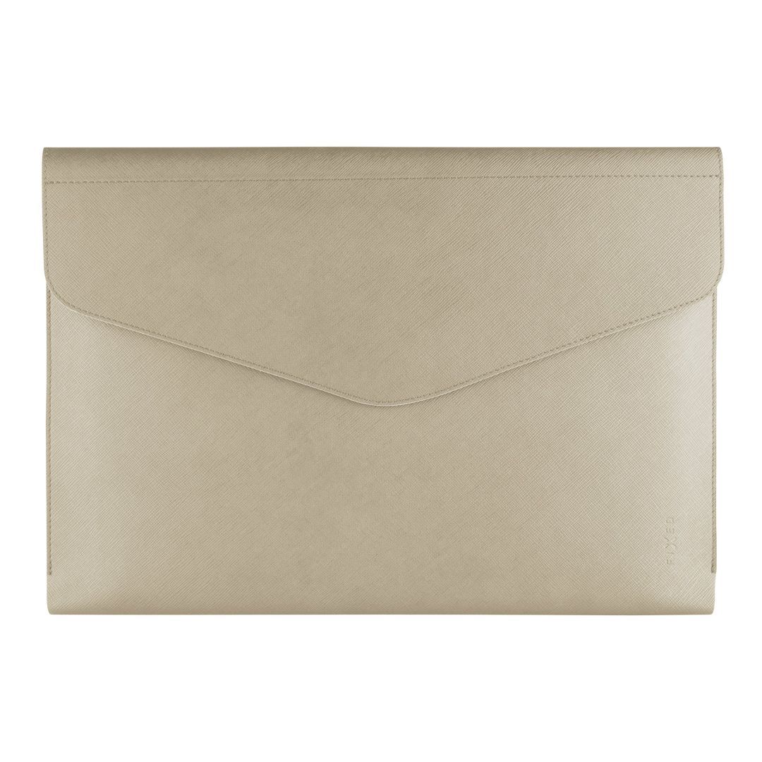 FIXED kézi táska laptophoz és tablethez 13", krémszínű