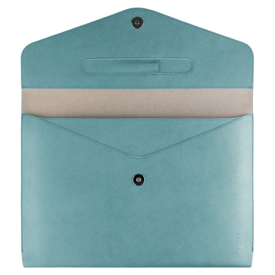 FIXED kézi táska laptophoz és tablethez 13", világos türkiz