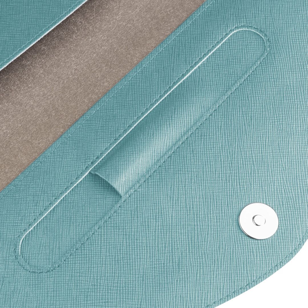 FIXED kézi táska laptophoz és tablethez 13", világos türkiz