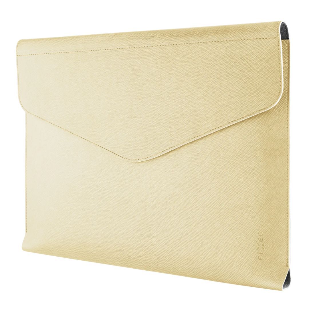 FIXED kézi táska laptophoz és tablethez 13", világos sárga