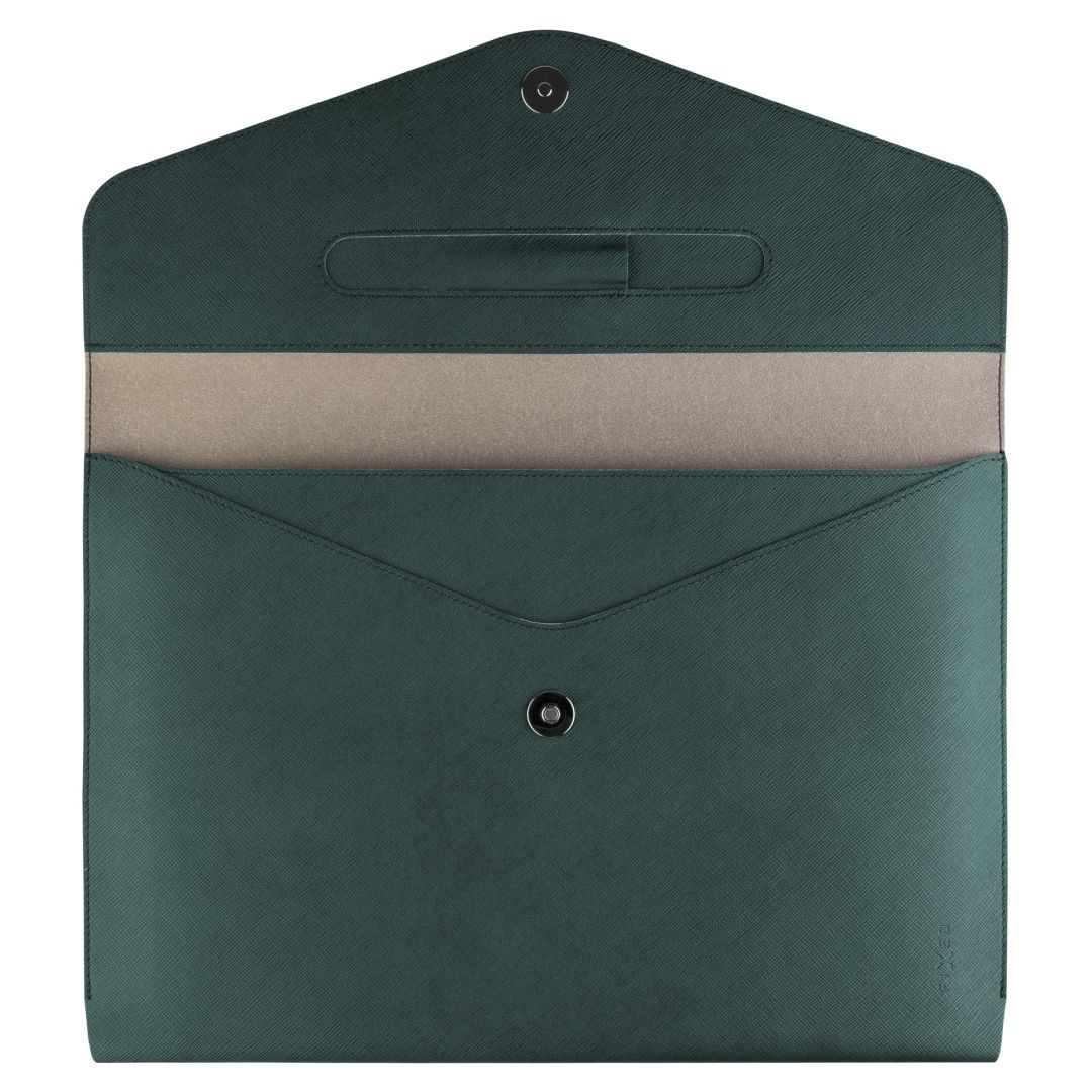 FIXED kézi táska laptophoz és tablethez 13" sötétzöld