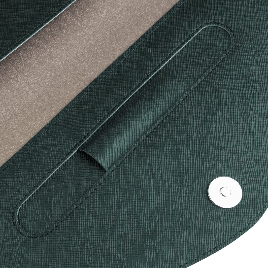 FIXED kézi táska laptophoz és tablethez 13" sötétzöld