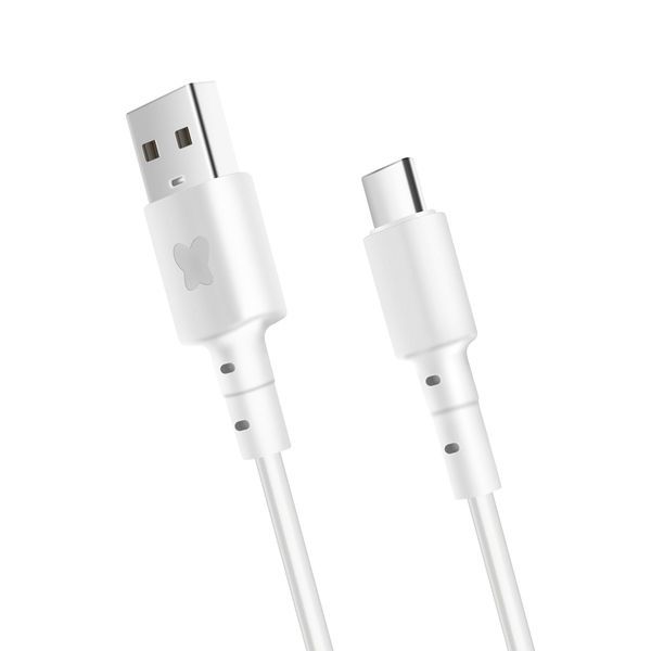 Bonbon DBone data and charging cable with USB/USB-C connectors, 1 meter, white Bonbon DBone data and charging cable with USB/USB-C connectors, 1 meter, white