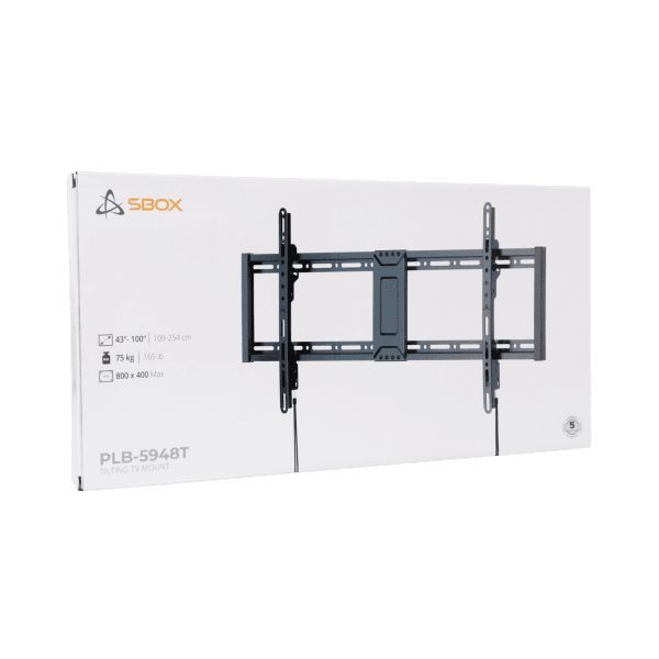 SBOX PLB-5948T-2 Wall Mount 43"-90" Black