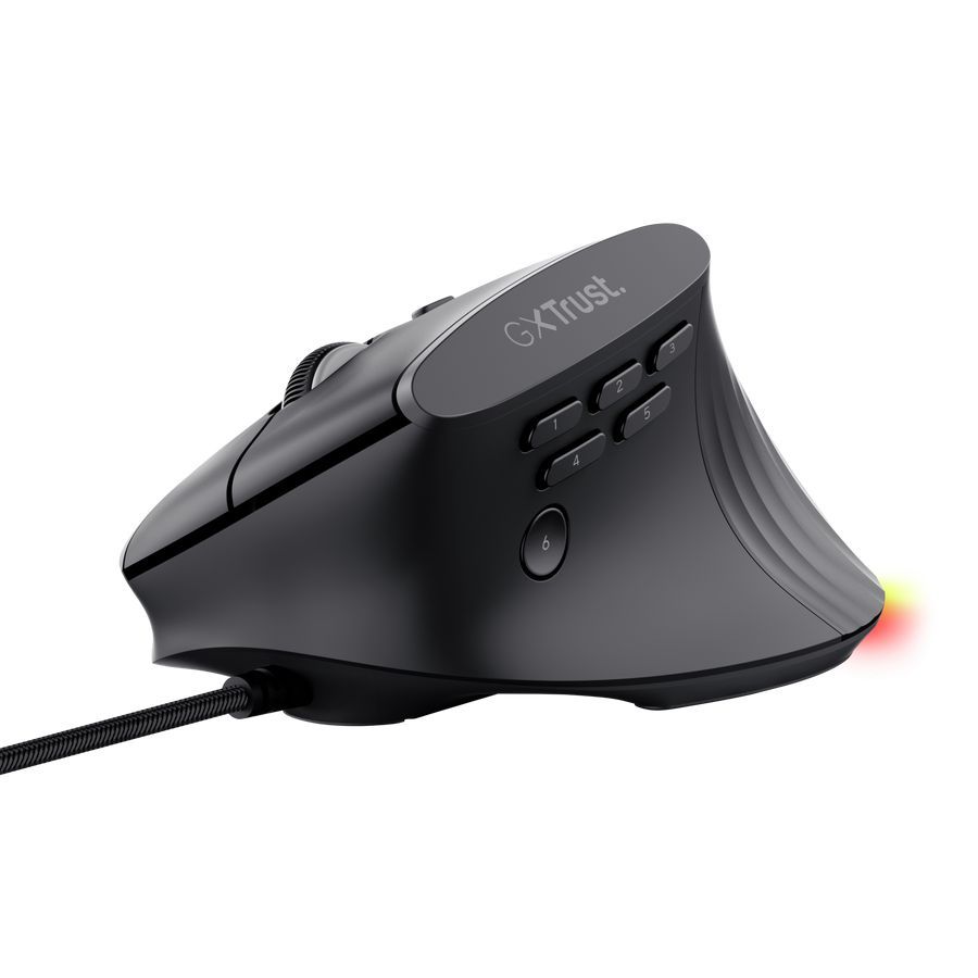 Trust GXT 145 Rexxa Ergonomic Illuminated Gaming Mouse Black