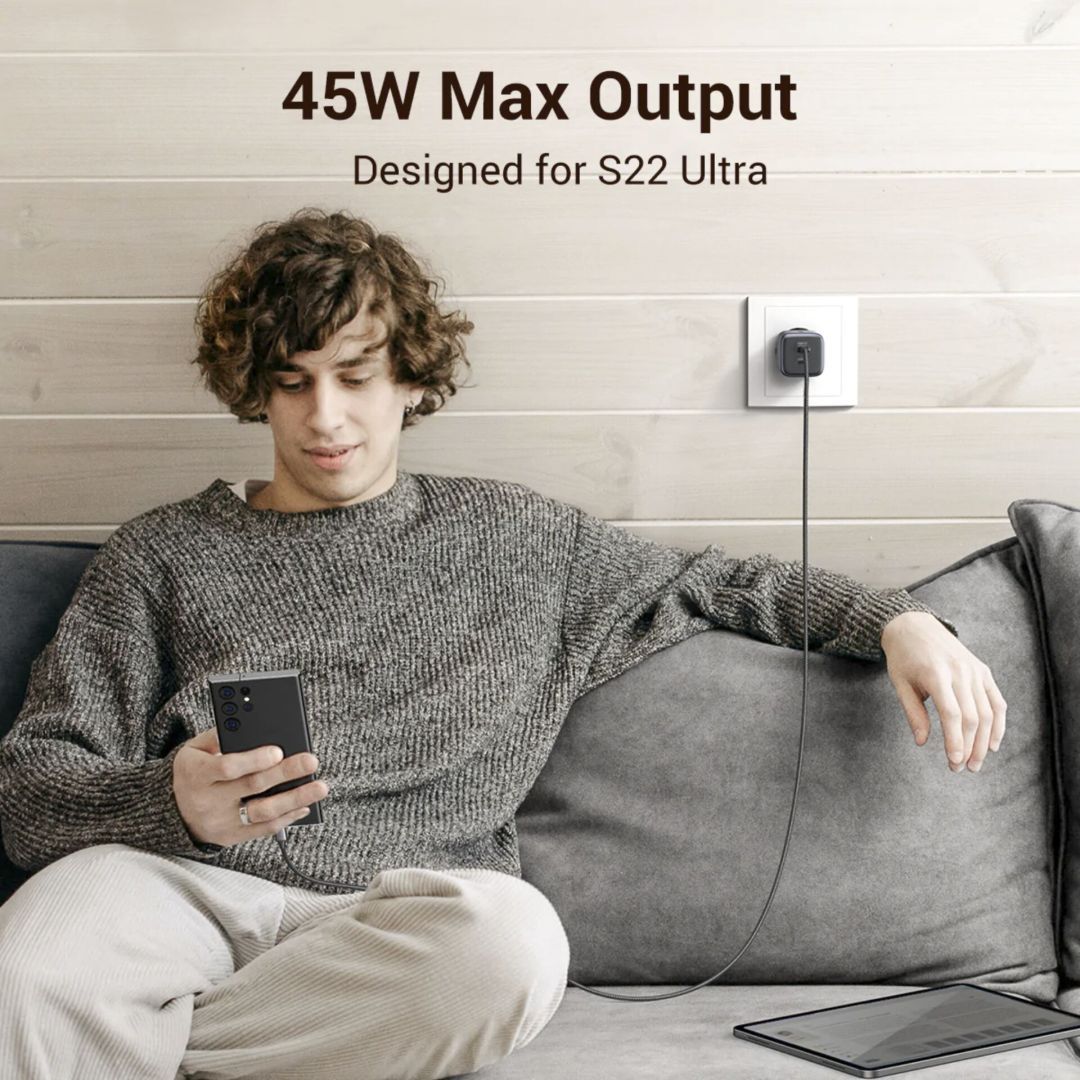 UGREEN Nexode 45W Dual USB-C PD Charger (25W+20W) Grey UGREEN Nexode 45W Dual USB-C PD Charger (25W+20W) Grey