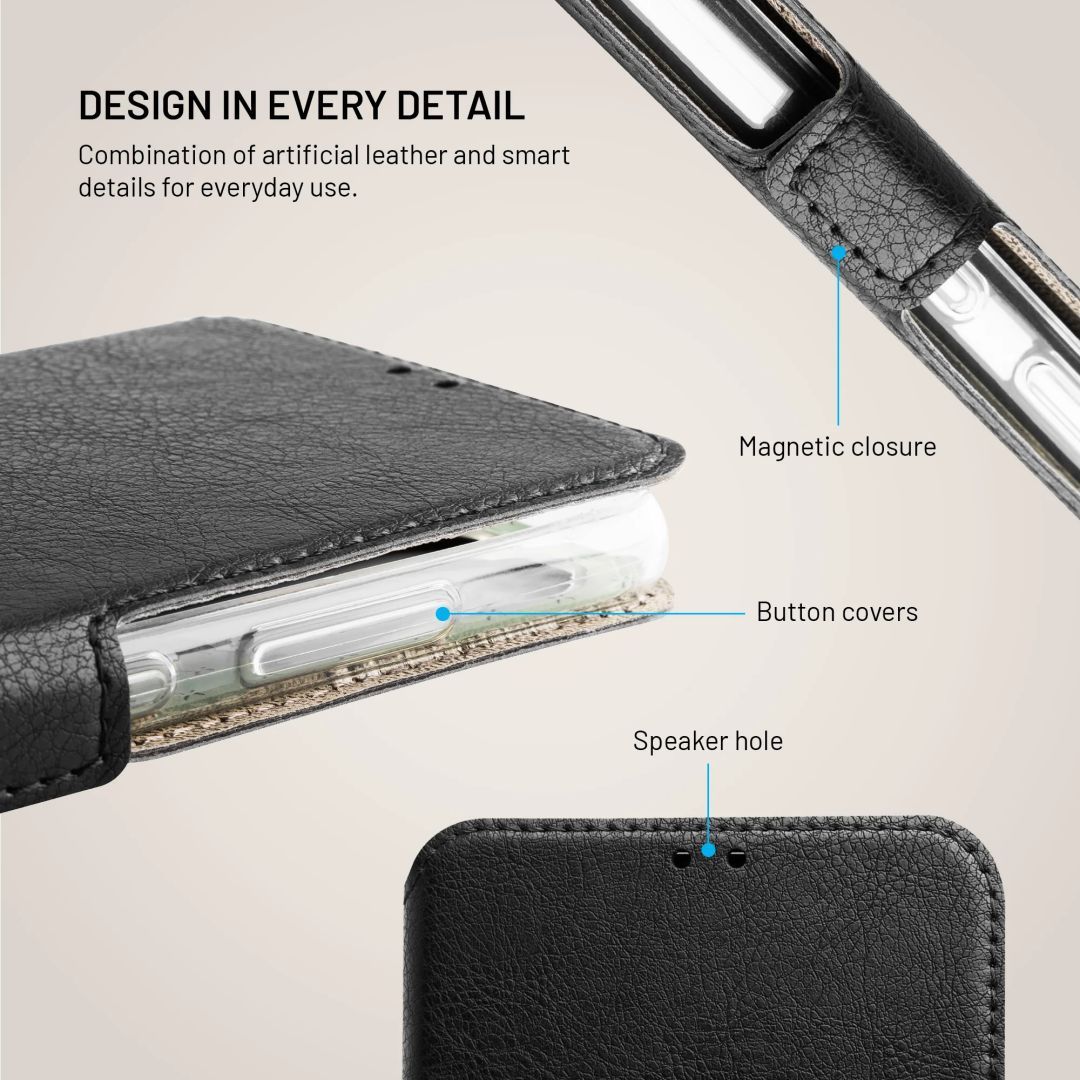 FIXED Topic oldalranyíló telefontok Infinix Hot 50 5G telefonhoz, fekete