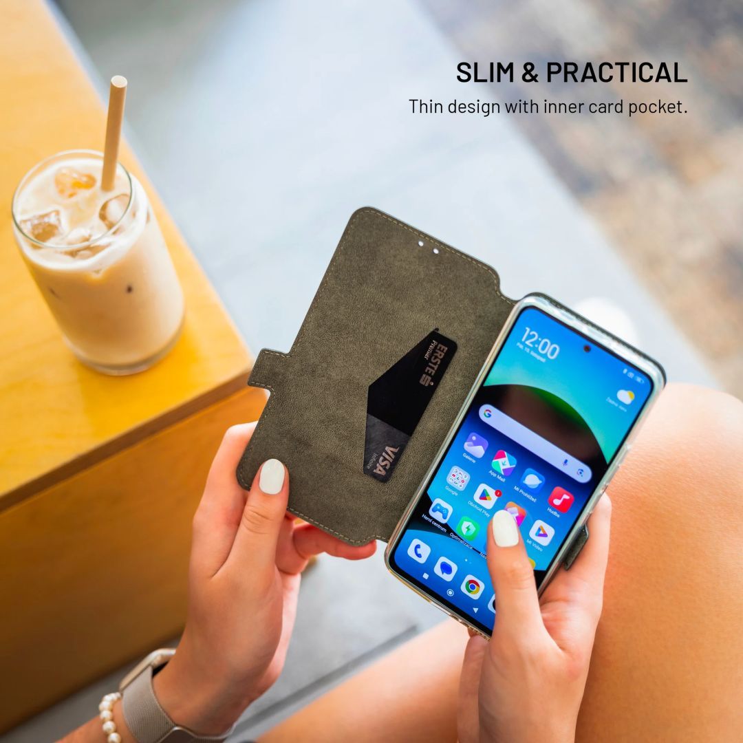 FIXED Topic oldalranyíló telefontok Infinix Note 40X 5G telefonhoz, fekete