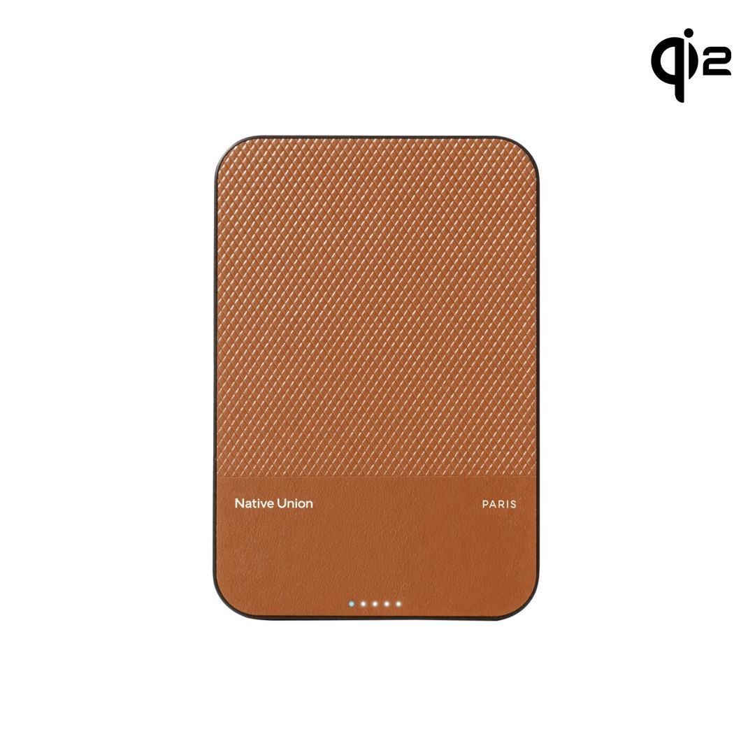 Native Union (Re)Classic Magnetic Power Bank Qi2 5000mAh Tan
