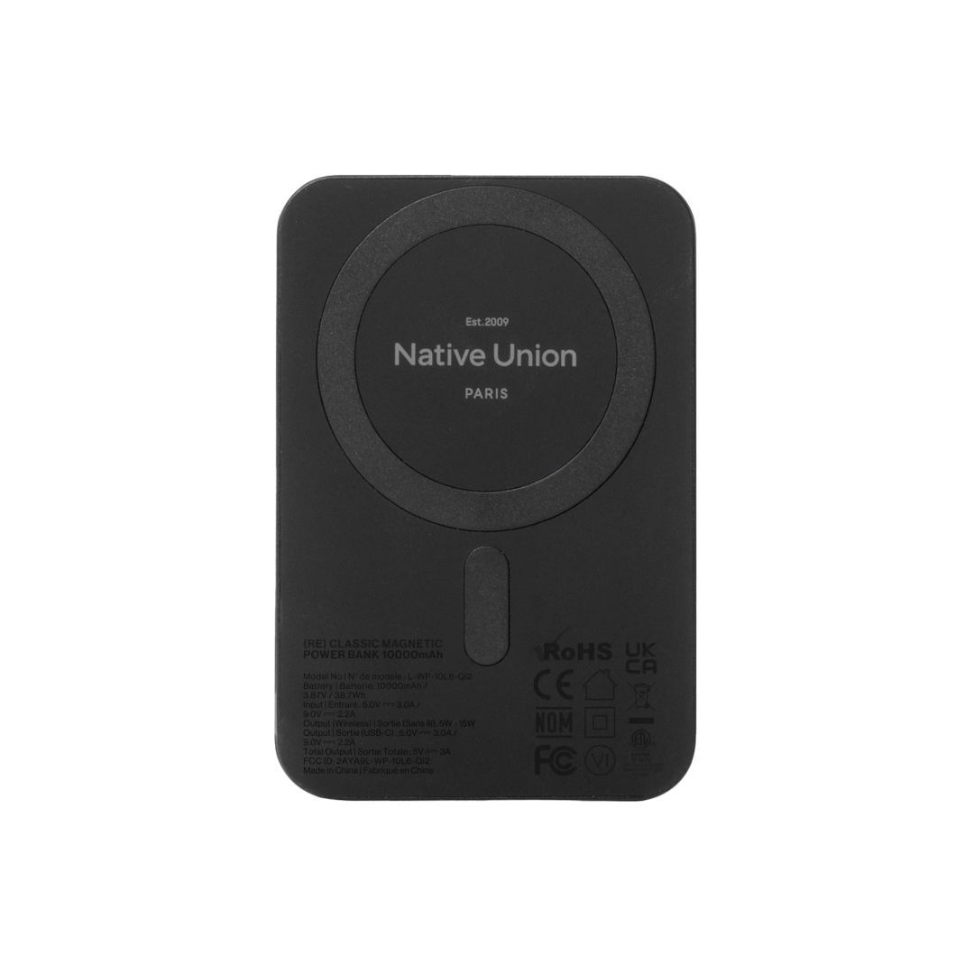Native Union (Re)Classic Magnetic Power Bank 10000mAh Black Native Union (Re)Classic Magnetic Power Bank 10000mAh Black