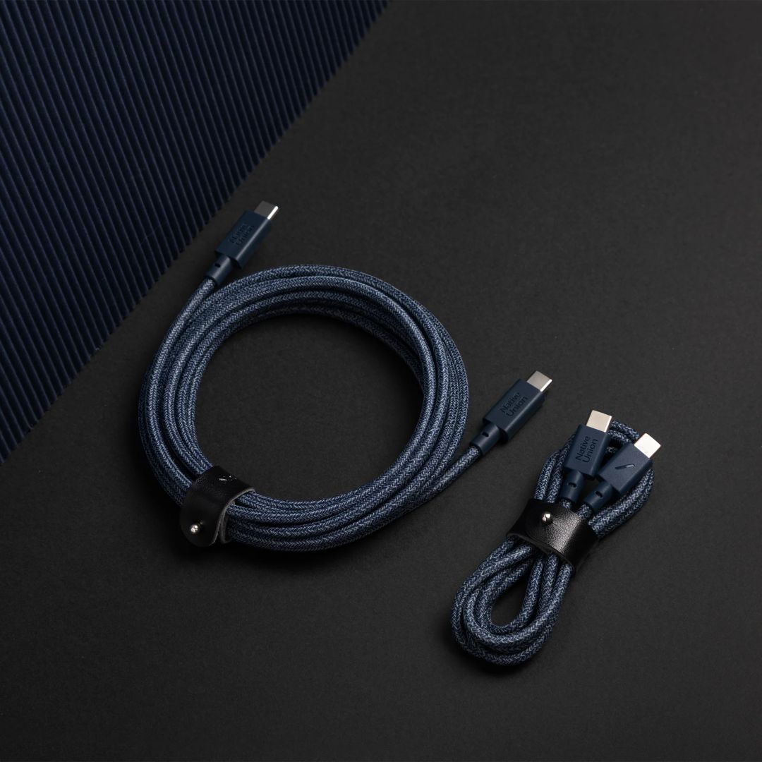 Native Union Belt XL USB-C to USB-C cable 3m Navy Native Union Belt XL USB-C to USB-C cable 3m Navy