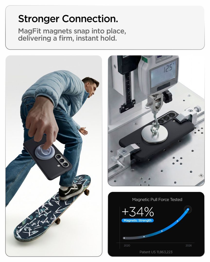 Spigen Nano Pop MagSafe case for Samsung Galaxy S26 Black Sesame