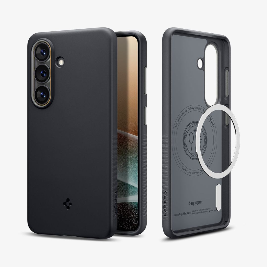 Spigen Nano Pop MagSafe case for Samsung Galaxy S26 Black Sesame