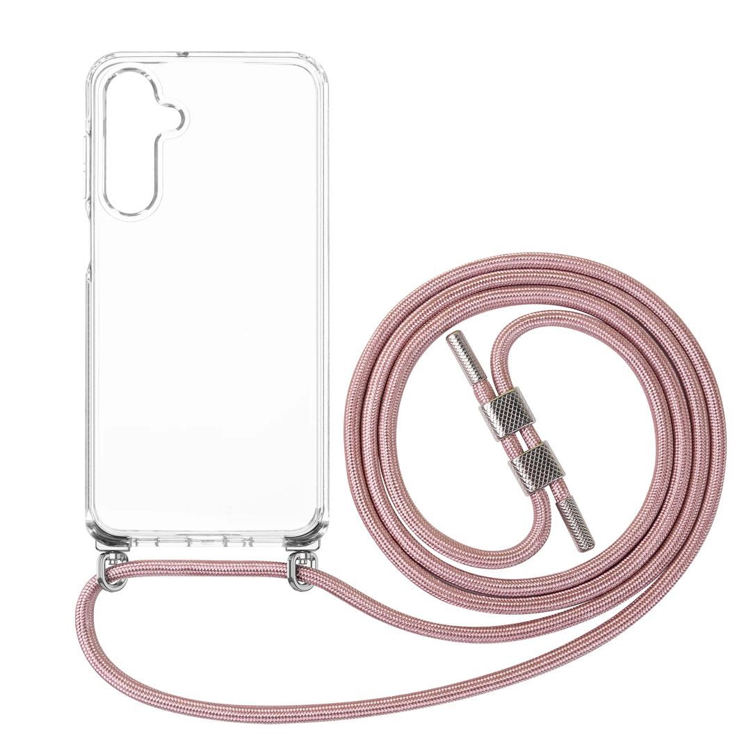 FIXED Pure Neck nyakbaakasztós telefontok Samsung Galaxy A16 4G/5G készülékhez, rózsaszín