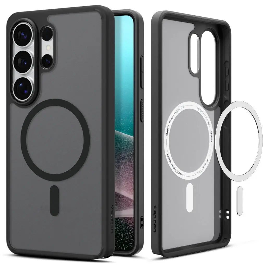 Spigen Ultra Hybrid MagSafe case for Samsung Galaxy S26 Ultra Frost Black
