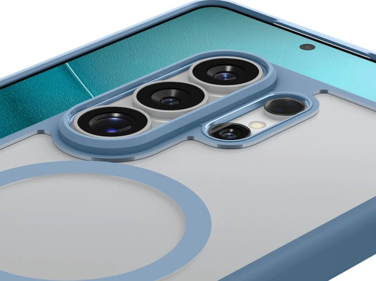 Spigen Ultra Hybrid MagSafe case for Samsung Galaxy S26 Ultra Light Blue