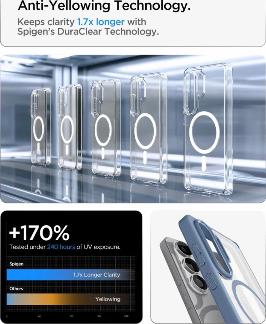 Spigen Ultra Hybrid MagSafe case for Samsung Galaxy S26 Ultra Light Blue