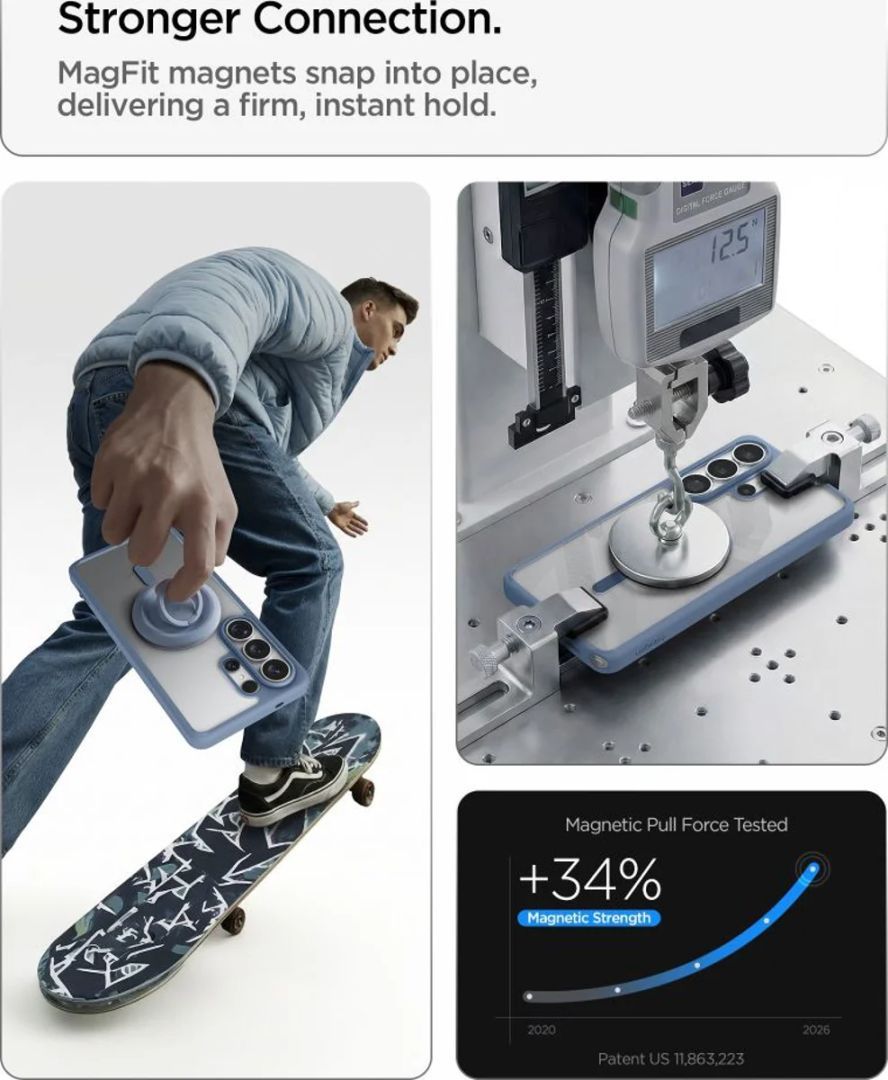 Spigen Ultra Hybrid MagSafe case for Samsung Galaxy S26 Ultra Light Blue