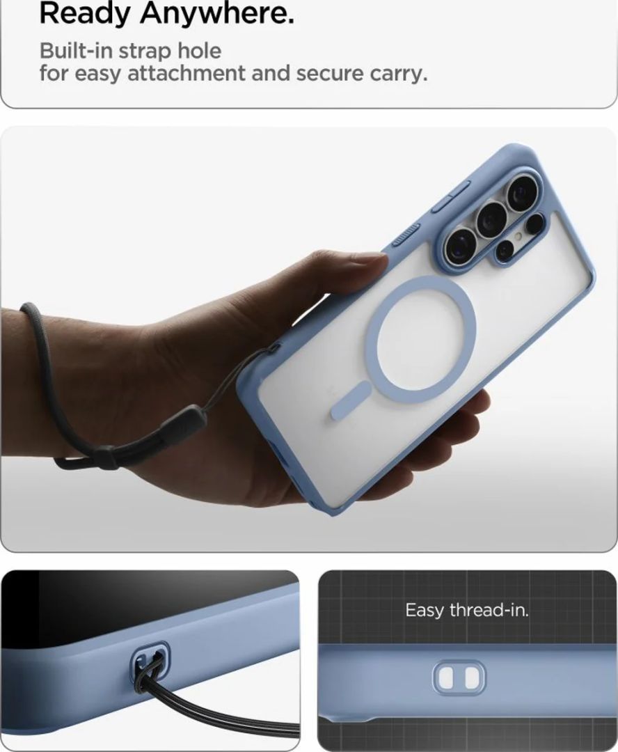 Spigen Ultra Hybrid MagSafe case for Samsung Galaxy S26 Ultra Light Blue