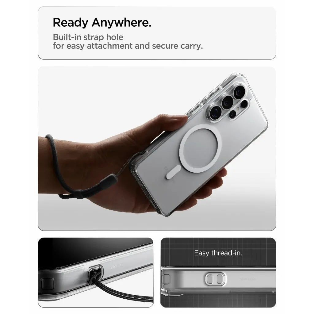 Spigen Ultra Hybrid MagSafe case for Samsung Galaxy S26 Ultra Matte Black