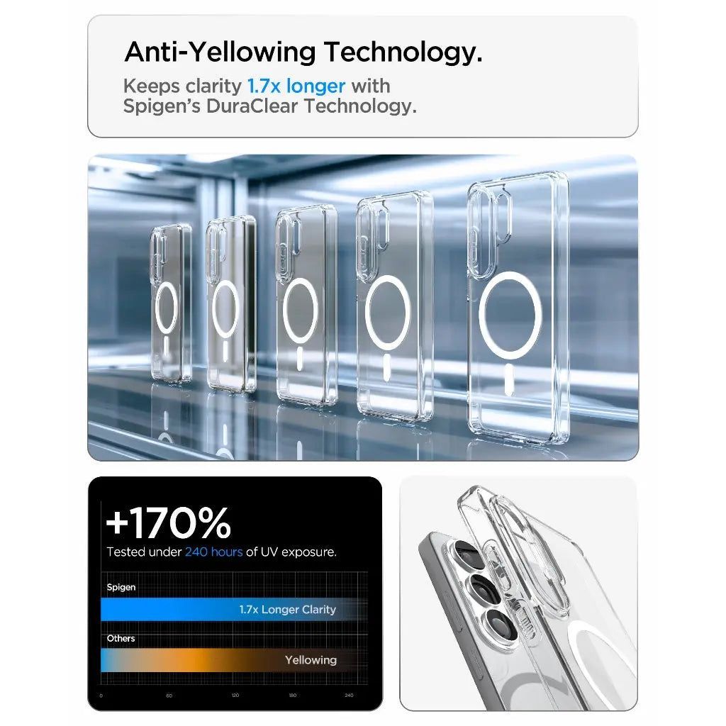 Spigen Ultra Hybrid MagSafe case for Samsung Galaxy S26 Ultra Matte Black