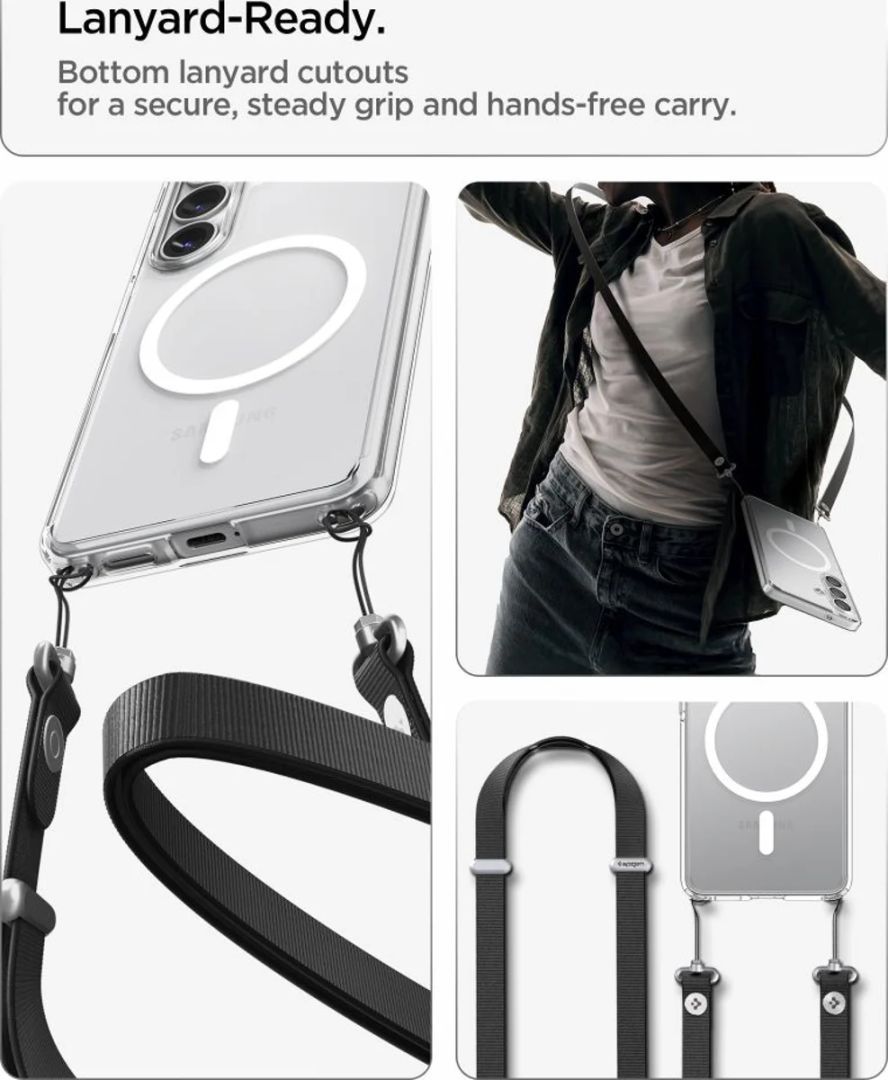 Spigen Ultra Hybrid MagSafe case for Samsung Galaxy S26+ Clear White