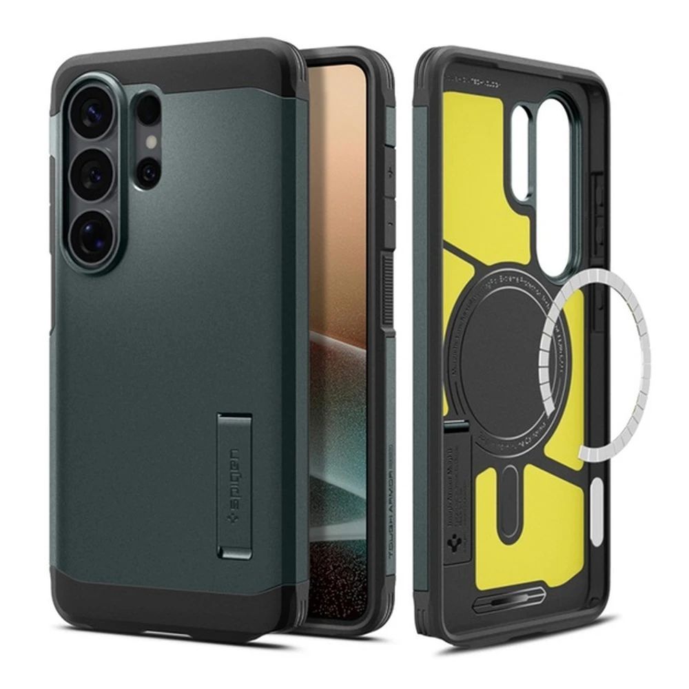 Spigen Tough Armor MagSafe for Samsung Galaxy S26 Ultra Abyss Green
