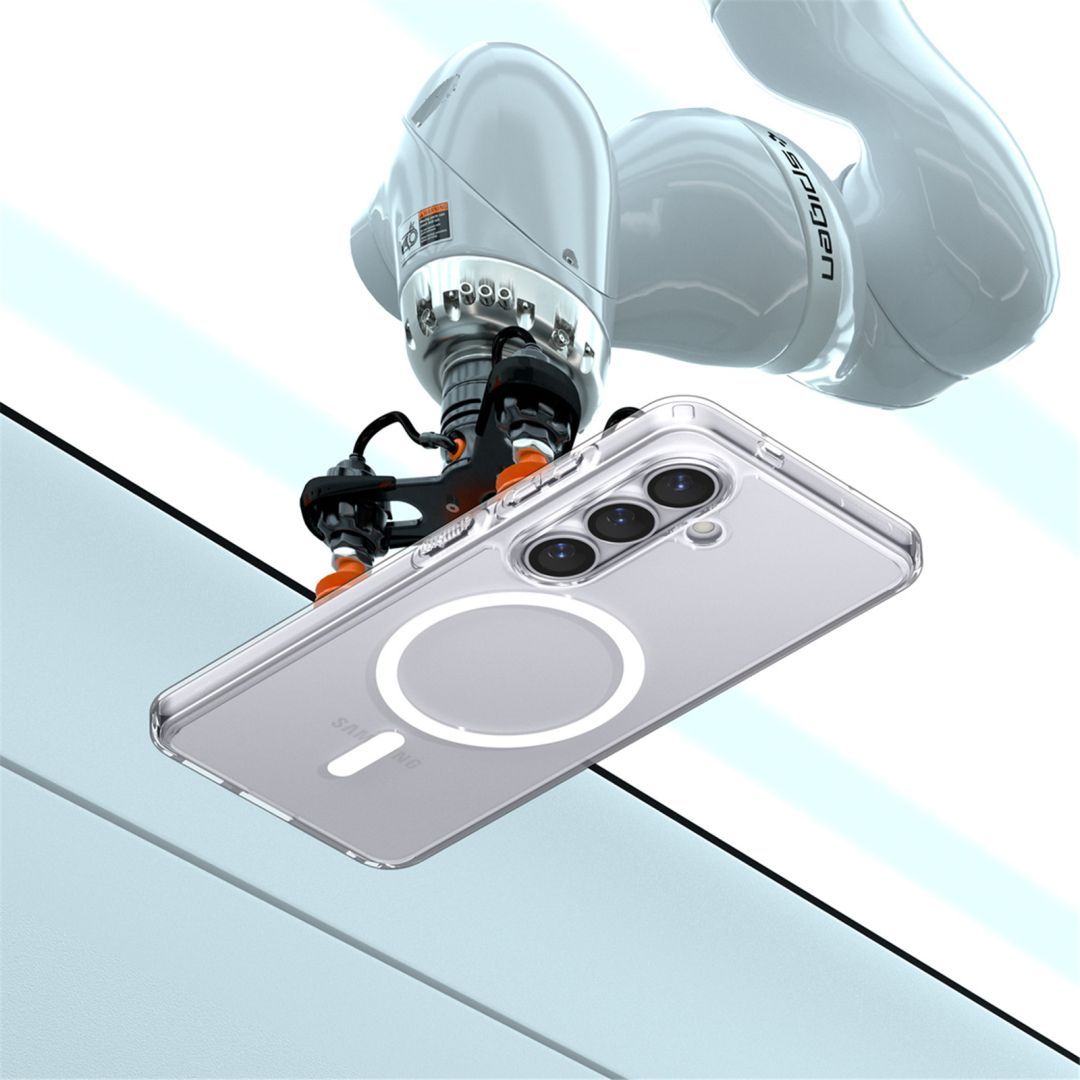 Spigen Ultra Hybrid MagSafe case for Samsung Galaxy S26 Clear White