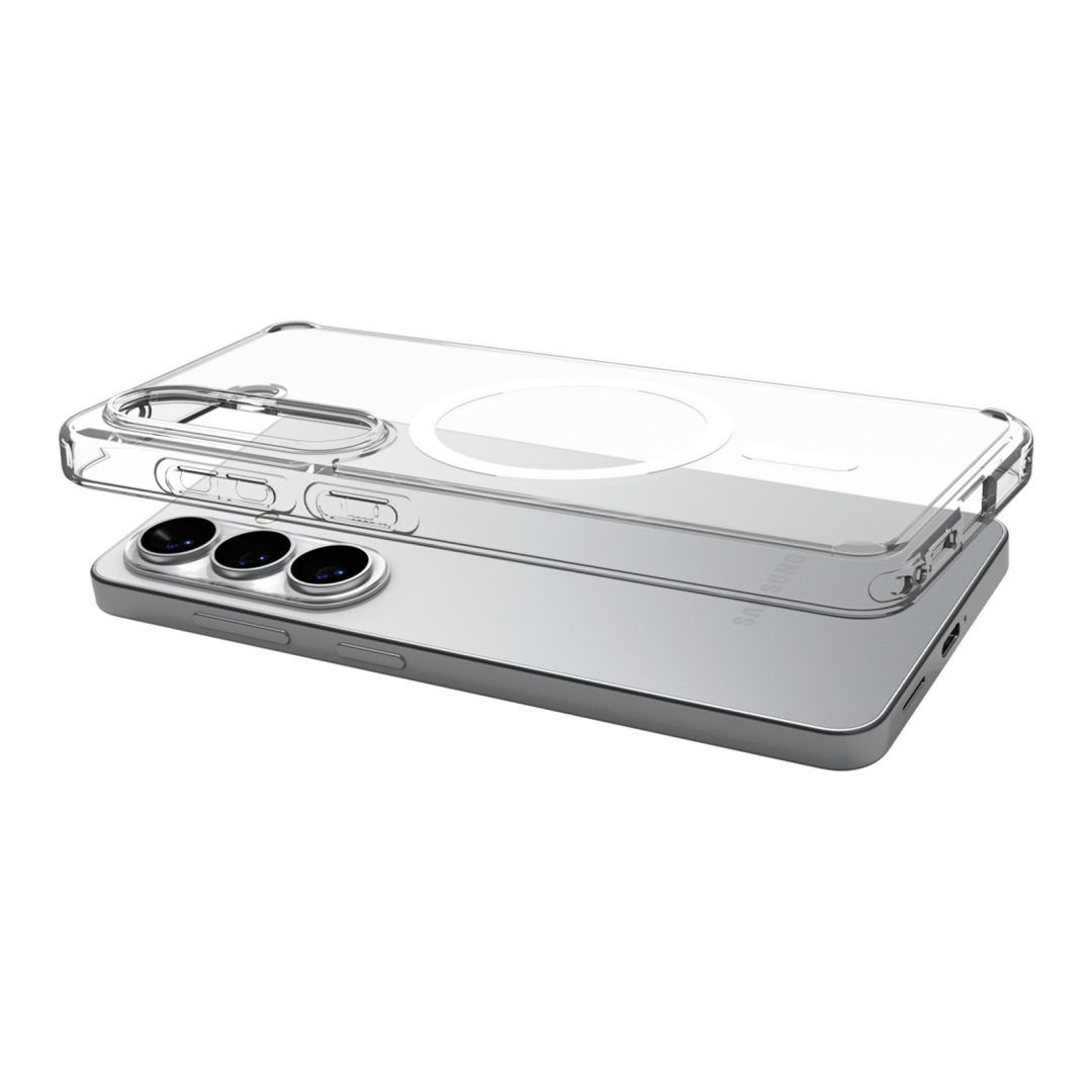 Spigen Ultra Hybrid MagSafe case for Samsung Galaxy S26 Clear White