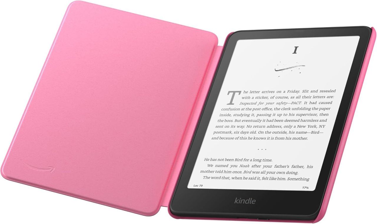 Amazon Kindle Paperwhite 2024 Fabric cover Raspberry
