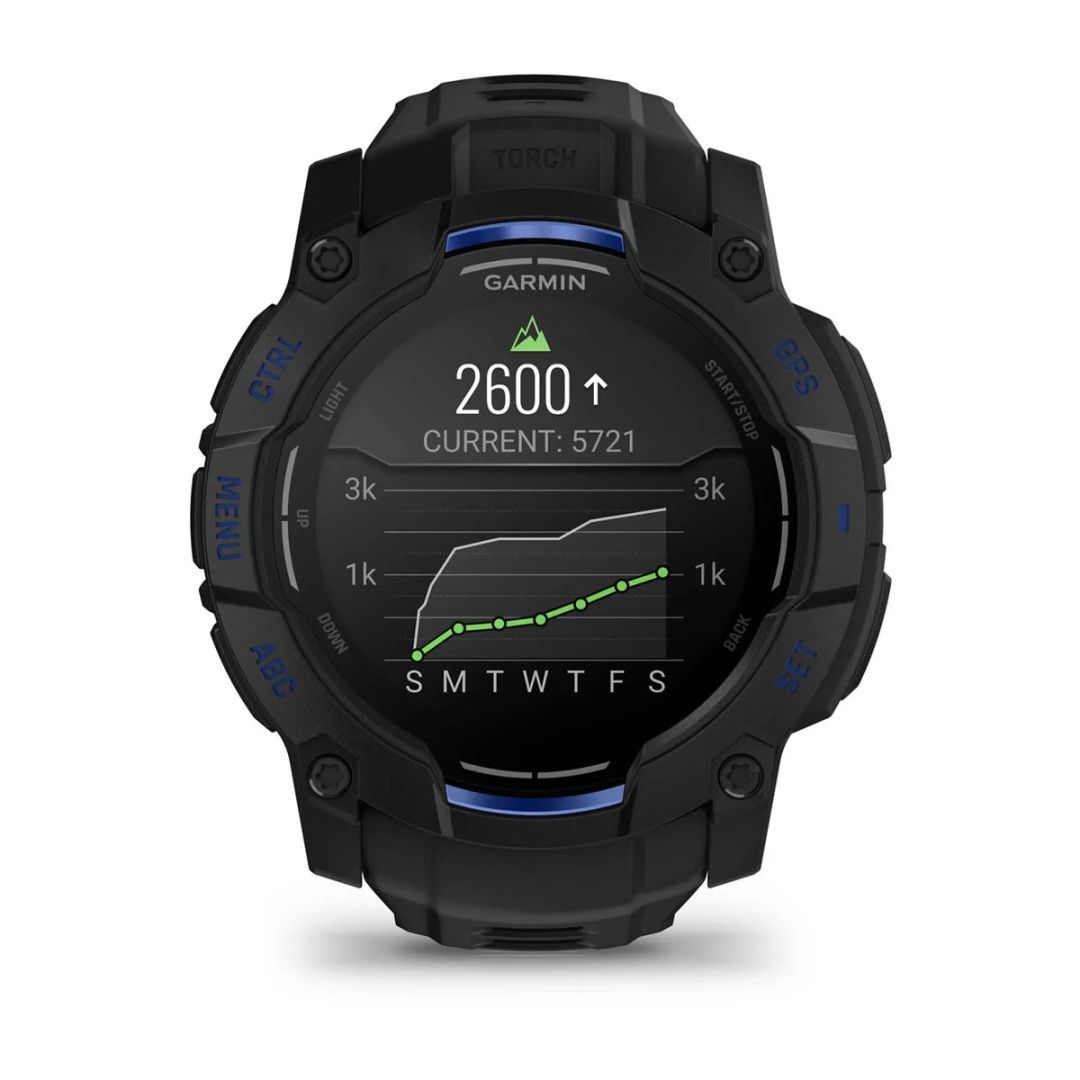 Garmin Instinct 3 50mm AMOLED Black/Blue with Charcoal Band