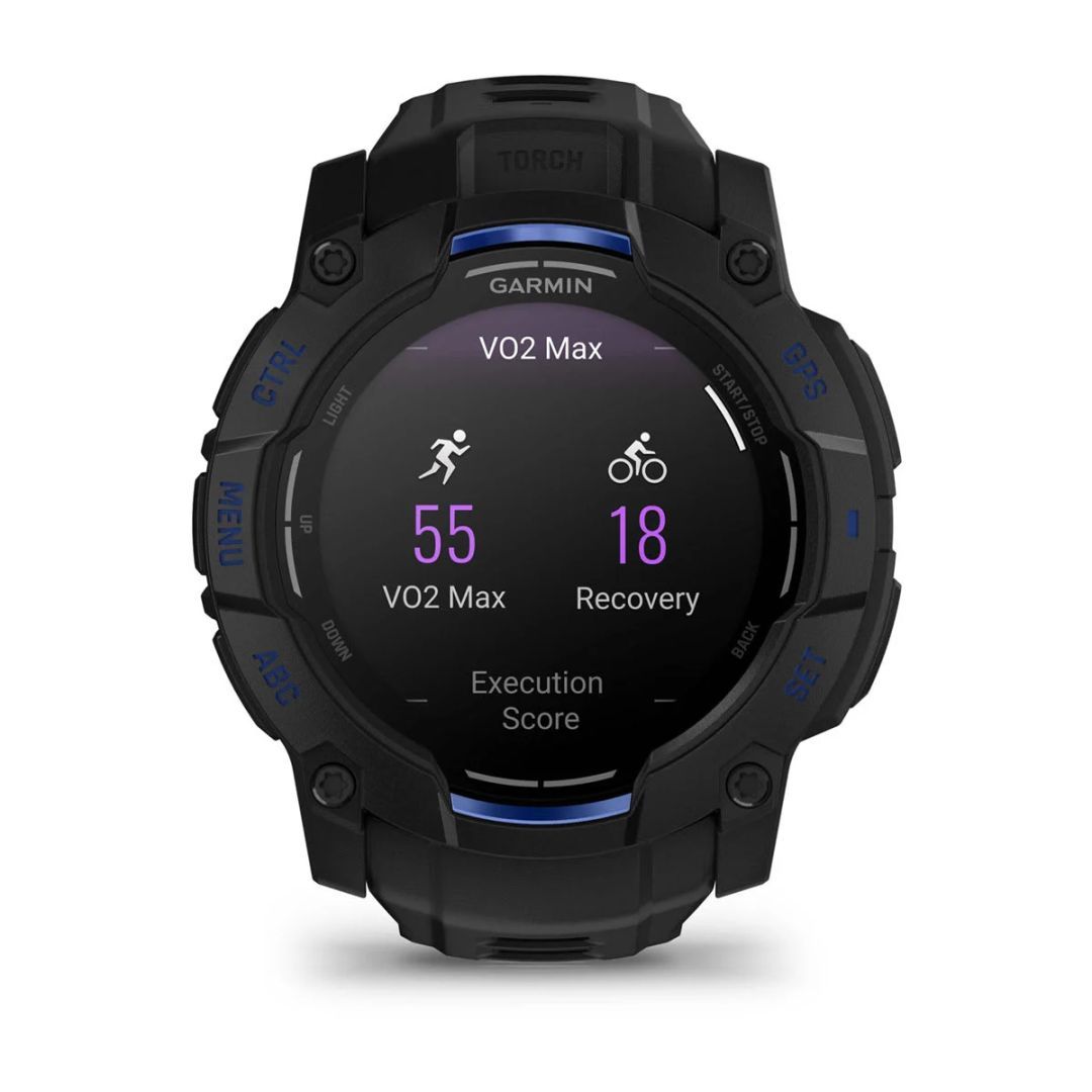 Garmin Instinct 3 50mm AMOLED Black/Blue with Charcoal Band